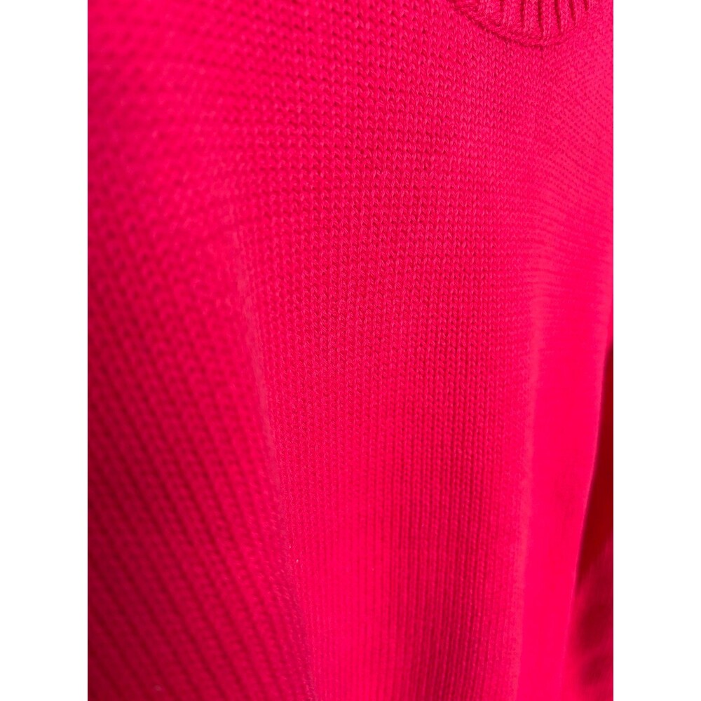 Women’s Lands End Fuschia Short Sleeve Sweater Plus 2X 20/22 - Picture 5 of 8